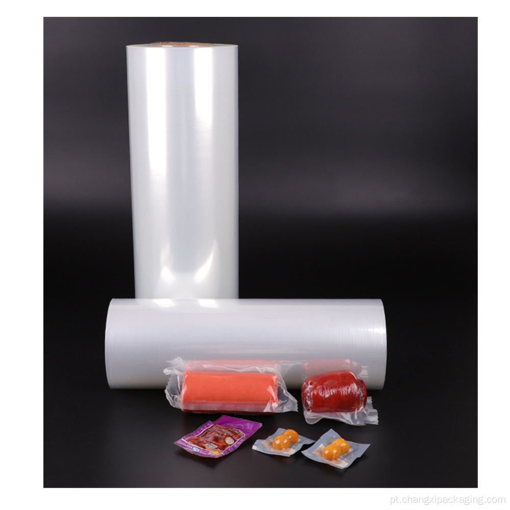 Película de plástico para embalagem de alimentos a vácuo de PE EVOH de nylon