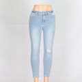 Damen Mode zerrissen Jeans Custom