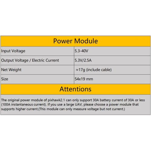 Hex Cube Pixhawk2.1 Power Module