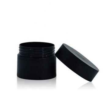 Black pet plastic cosmetic packaging cream jar