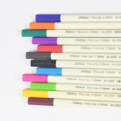 Hook Line Pen 0.38mm 12 Color Water-Based Ink Watercolor Pen Set