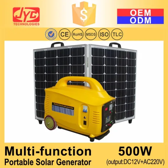 AC500W Output DC12V+AC220V Portable multifunction Energy Storage Solar Lithium Battery Power Station Bank