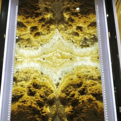 Translucid Stone Backlit Onyx Marble Background Wall Covering