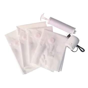 Manual Pump Vacuum Storage Bags for Clothing Packaging