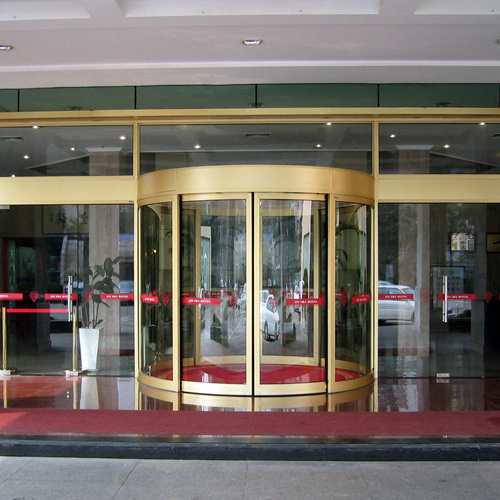 Creative Automatic Curved Sliding Door