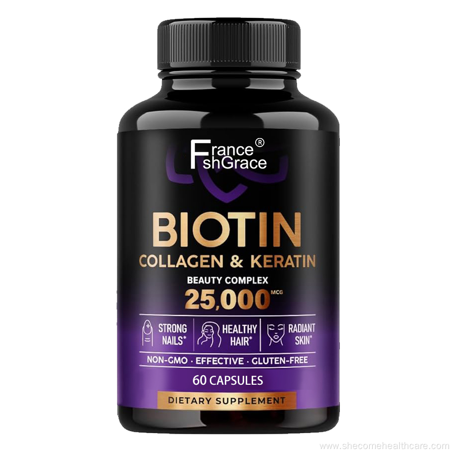 Biotin Collagen Keratin Hair Growth Support Skin Nails