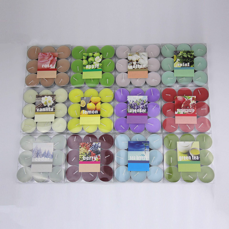 Доўгі час соевы воск з зялёным гарбатай святла свечка