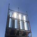 Homogenizing and conveying of raw materials silos