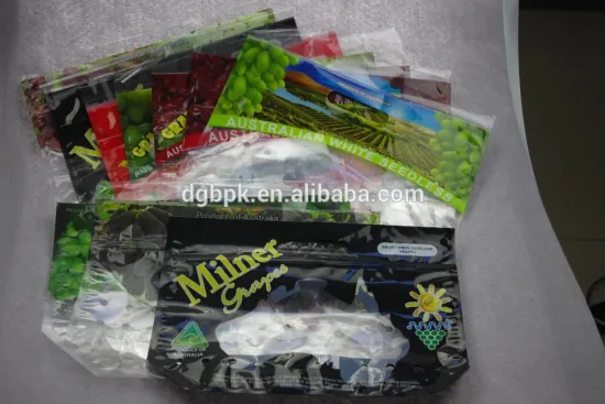 high quality laminated 2 layers grape bag no zipper OPP/CPP