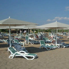 Villa Lounge Chair Outdoor Sunbed Rattan Furniture Daybed for Beach Sunlounge Supplier