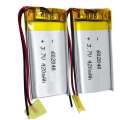La batería de polímero de litio 602040 3.7V 420mAh más caliente