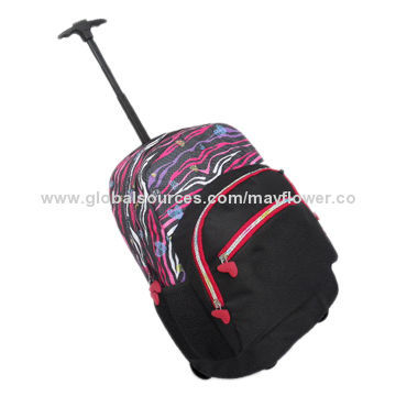 Cartoon Design Backpack Trolley, Comfortable Backing, Shoulder Strap, CPSIA, EN71 Standard Meet