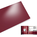 High Gloss Red Pet Film, das auf MDF laminiert ist