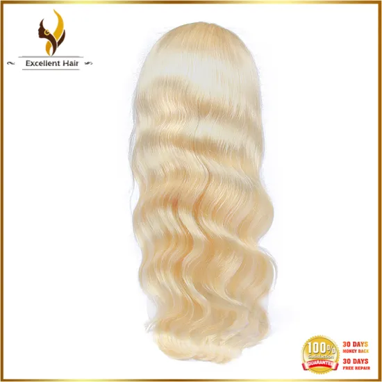 Free shipping remy hair color 613 long hair china sex woman body wave silk top full lace wig for white women