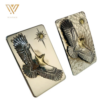 Copper Silver Customized Metal Belt Buckle for Men - Handmade Gold Silver Logo Buckle