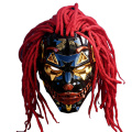 ماسک Red Dreadlock Cyber ​​Oni Cosplay