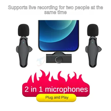 Professional K21 Mini Lavalier Lapel Wireless Microphone for High-Quality Video Recording