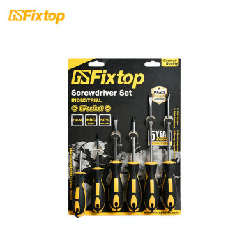 Professional Flat Head Screwdriver Set with PP TPR Handle
