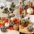 12 piezas de calabazas artificiales mixtas