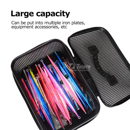 Portable Fish Lure Box: Tolure Custom 316g 228g Multifunctional Iron Bag EVA Fishing Tackle Bag