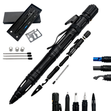 High Quality Defense Tactical Pen with Multi-Tool for Emergency Survival