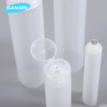 clear cosmetic plastic packaging soft tube with flip top cap for hand cream