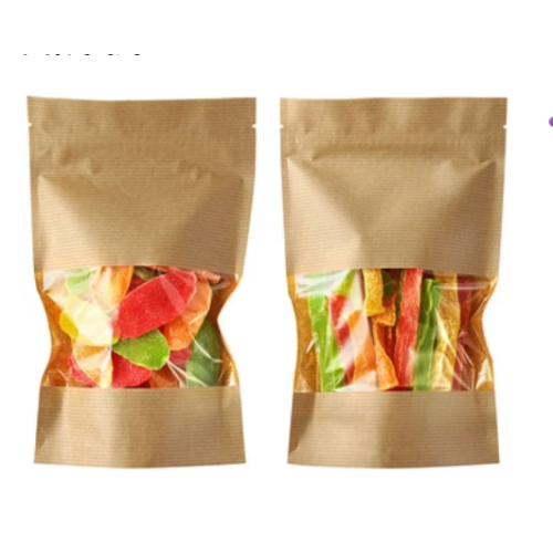 كيس ورقي صناعي متين للحلوى البلورية