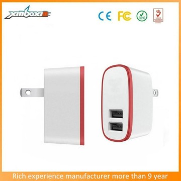 The Latest High Quality Output AC 5.0V 2.1A Portable Dual Port US Charger