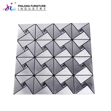 Fire-Retardant Aluminum Mosaic Peel and Stick Kitchen Wall Tiles