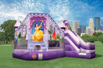Pink Princess Bounce House and Slide Combo (XZ-BH-073)