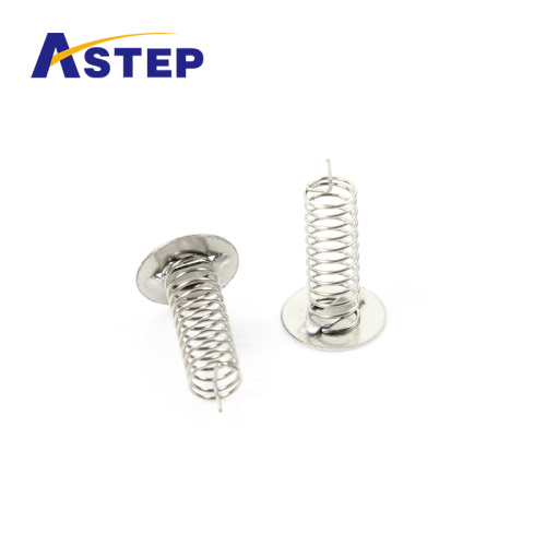 Customized Aluminum metal button spring for electronic