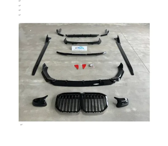 Glossy Black Aero Kits Black Knight Style for BMW X7 G07 LCI - Sport Splitters, Side Skirts, Diffuser, Grille