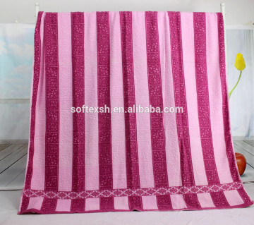 100% cotton Jacquard untwisted yarn towelling coverlet