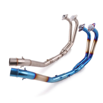 MT25, MT03 Exhaust System Components: Header, Front Exhaust Pipe, Elbow, Muffler, and Slip-On Exhaust Pipe