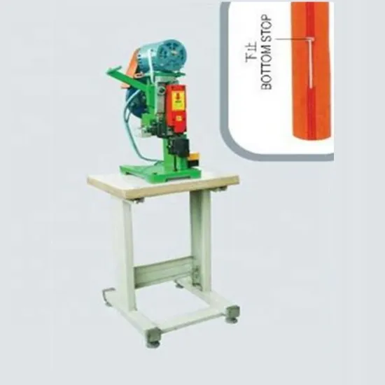 Manual Bottom Stop Zipper Textile Machinery