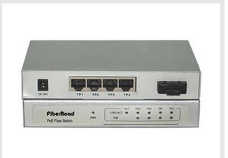 100Base-FX Fiber Power Over Ethernet Switch 4 Port For  Cameras
