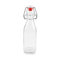 250 ml Quadratschwung Top Glaflasche