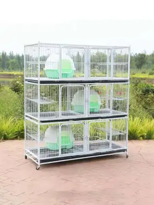 Customizable Foldable Movable Cat Cage - Large Breeding Cages for Small Pets