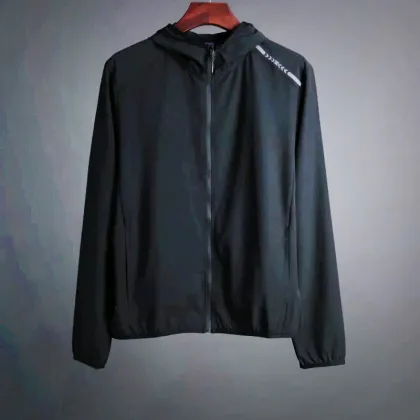 Men Running Coats Zipper Spring Gym Outdoor Jackets