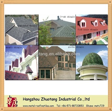 Hot sale! 5 types of Fiberglass asphalt shingle