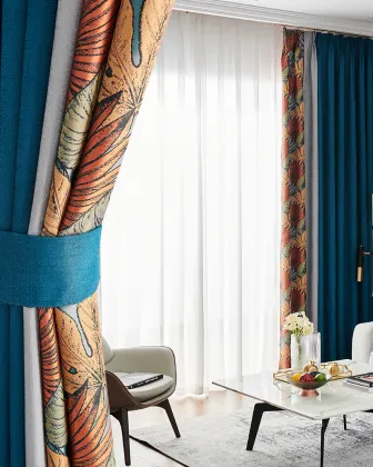 Simple stitching thickened curtains