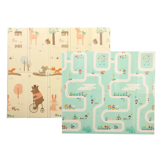 High Quality Double-Sided Foldable XPE Foam Play Mat for Kids
