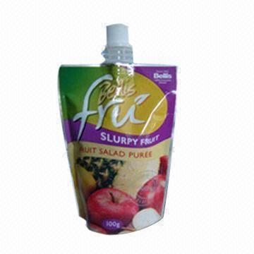 Juice Packing Bag with 50 to 5,000mL Volume, Also Suitable for Dried and Solid Foods