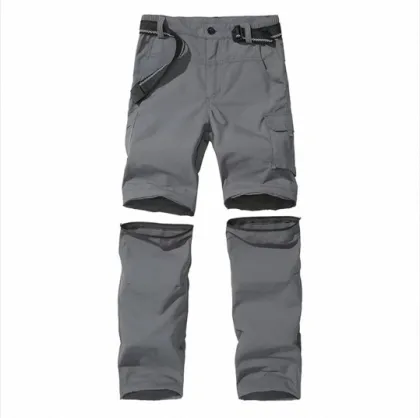 Men's Hiking Pants Waterproof Quick Dry Zip Off Jogger Pants