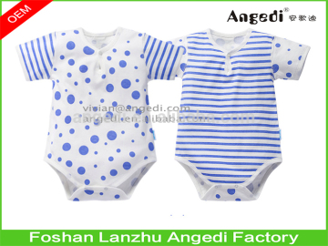 Baby Clothing 2016 New Newborn Baby Boy Girl 100% organic cotton Romper Clothes Summer short Sleeve Infant onesie
