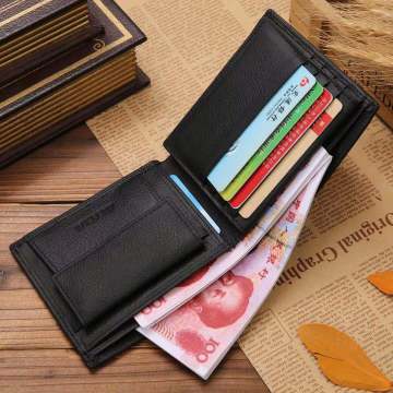 High Quality Real Leather Men′s Wallet