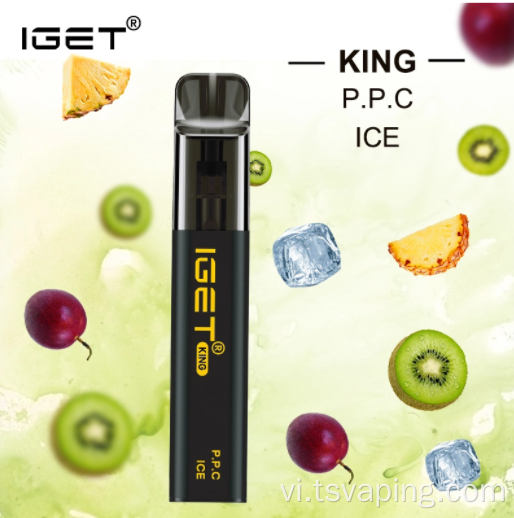 Vape dùng một lần 2600 puffs iget king australia nóng