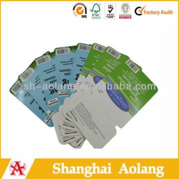 little cardboard offset printing label
