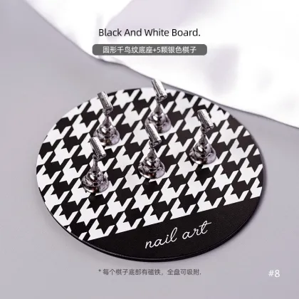 Magnetic Checkerboard Nail Display Stand