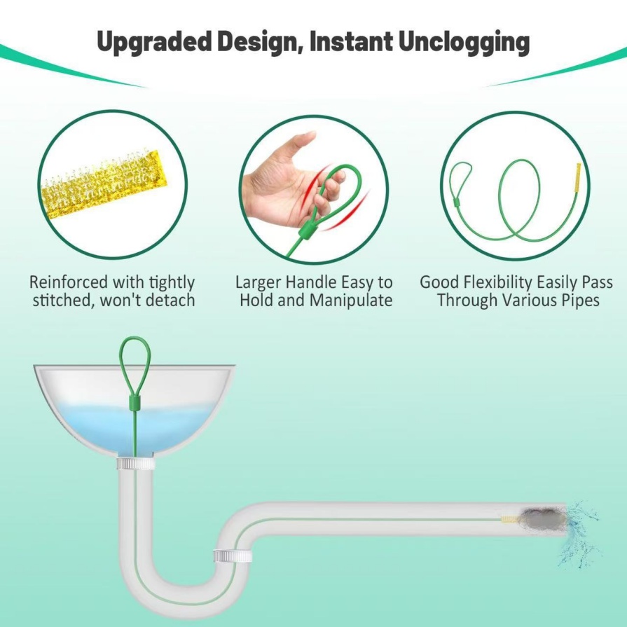 조절 가능한 마이크로 후크가 있는 효율적인 헤어 막힘 제거제